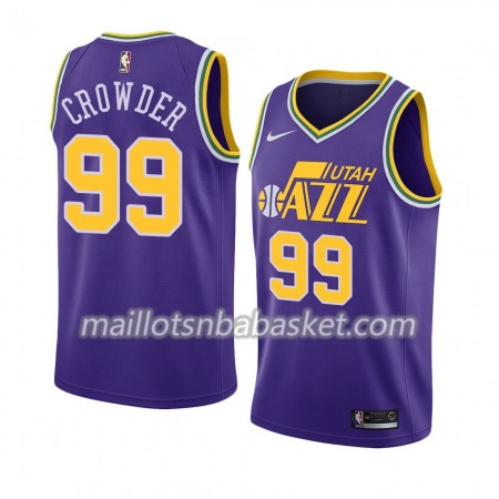 Maillot Homme Utah Jazz Jae Crowder 99 2018-19 Nike Pourpre Swingman
